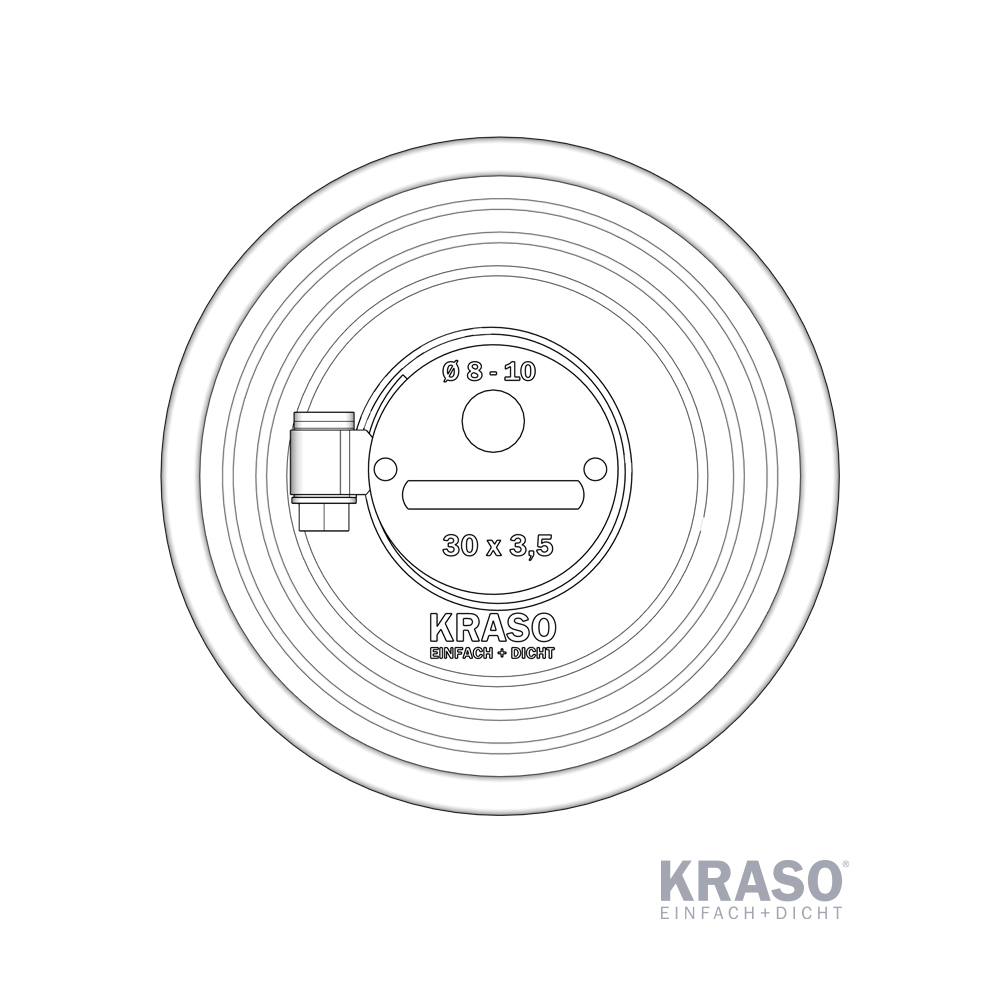  KRASO Wall Collar Lightning Protection Duo